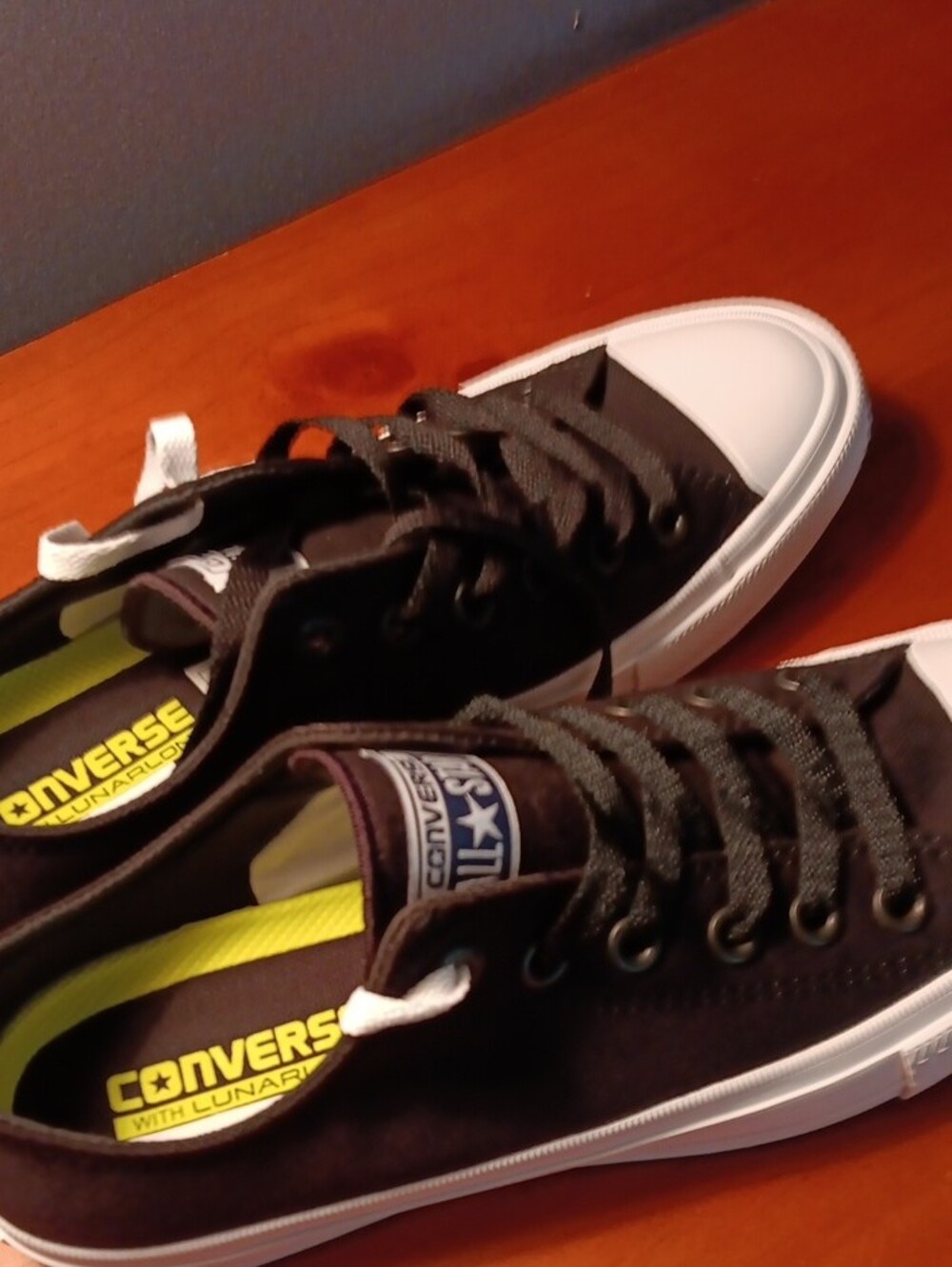 Converse Black and White Low-Top Canvas Sneakers - Picture 2 of 5